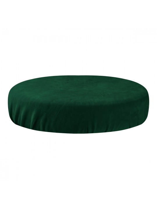 Zelený velurový obal na stoličku na láhev
