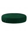 Bottle green velor stool cover
