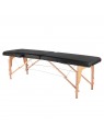 Skládací masážní stůl dřevěný komfort Activ Fizjo 2 segment černý