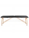 Stół składany do masażu wood komfort Activ Fizjo 2 segmentowe czarny