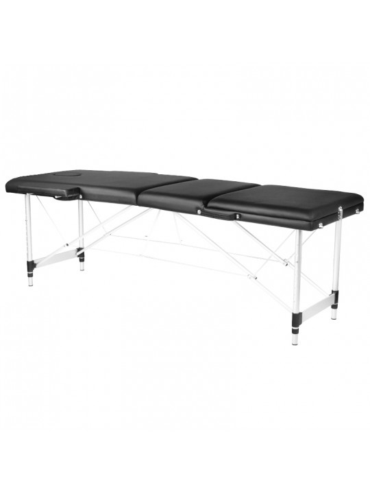 Folding massage table aluminum comfort Activ Fizjo 3 segment black