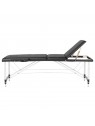 Stół składany do masażu aluminiowy komfort Activ Fizjo 3 segmentowy czarny