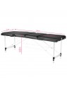 Folding massage table aluminum comfort Activ Fizjo 3 segment black