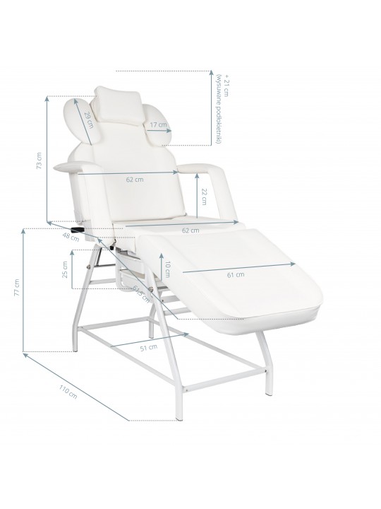 Ivette eyelash treatment chair, gray