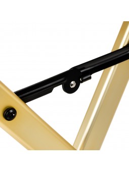 Aliuminio aukso makiažo kėdė