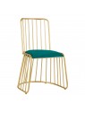 Velvet MT-307 gold-green chair