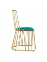 Velvet MT-307 gold-green chair