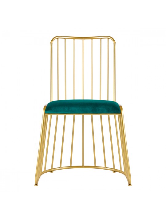 Velvet MT-307 gold-green chair