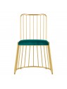 Velvet MT-307 aukso-žalios spalvos kėdė