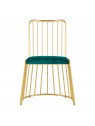 Velvet MT-307 gold-green chair