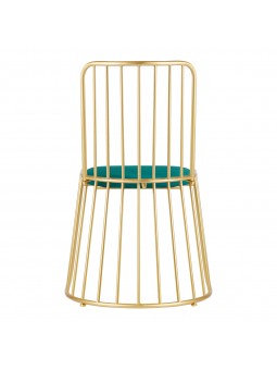 Velvet MT-307 gold-green chair