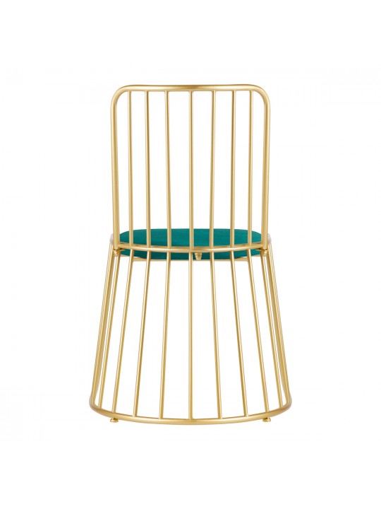 Velvet MT-307 gold-green chair