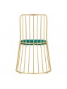 Velvet MT-307 gold-green chair