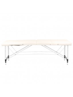 Aluminum comfort folding massage table Activ Fizjo 2 segments cream