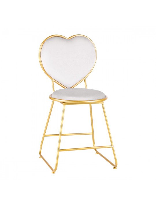 Velvet MT-309 gray gold chair