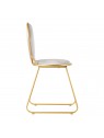 Velvet MT-309 gray gold chair