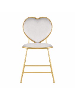 Velvet MT-309 gray gold chair