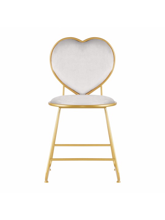 Velvet MT-309 gray gold chair