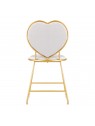 Velvet MT-309 gray gold chair