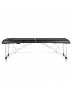 Activ Fizjo aluminum comfort folding massage table, 2 segments, black