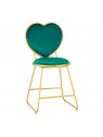 Velvet MT-309 gold-green chair