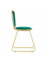 Scaun Velvet MT-309 auriu-verde