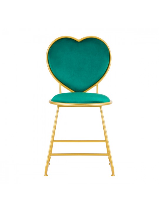 Scaun Velvet MT-309 auriu-verde