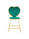 Velvet MT-309 gold-green chair