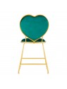 Velvet MT-309 gold-green chair