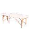 Folding massage table wood comfort Activ Fizjo 2 segment cream
