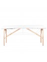 Skládací masážní stůl dřevěný komfort Activ Fizjo 2 segment bílý