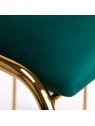 Velvet chair QS-M00 gold green