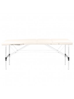 Aluminum comfort folding massage table Activ Fizjo 3-segment cream