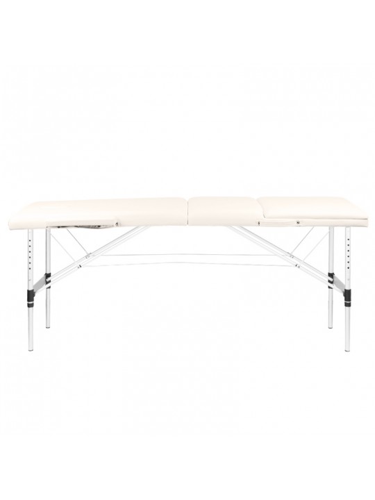 Aluminum comfort folding massage table Activ Fizjo 3-segment cream