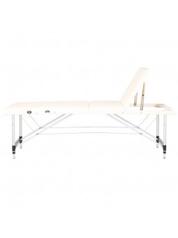 Aluminum comfort folding massage table Activ Fizjo 3-segment cream