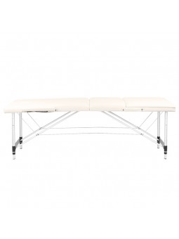 Aluminum comfort folding massage table Activ Fizjo 3-segment cream