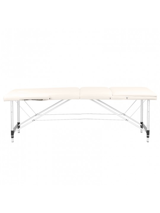 Aluminum comfort folding massage table Activ Fizjo 3-segment cream