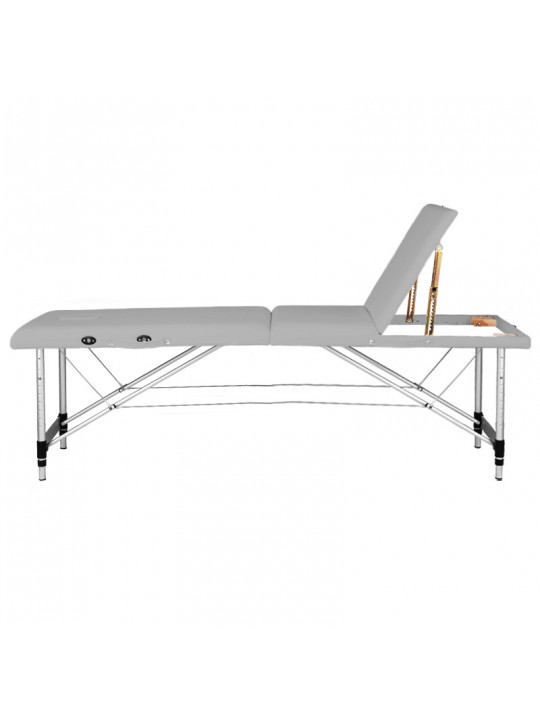 Skládací masážní stůl hliníkový komfort Activ Fizjo 3 segment šedý