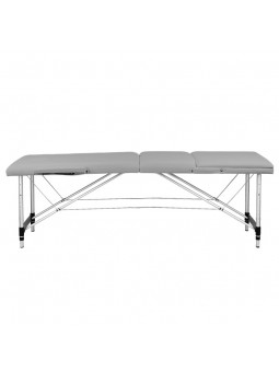 Activ Fizjo aluminum comfort folding massage table, 3 segments, gray