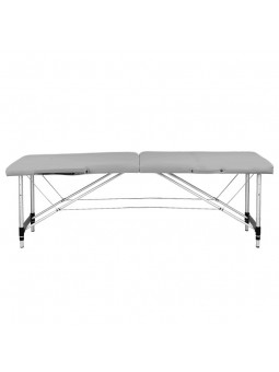Activ Fizjo aluminum comfort folding massage table, 2 segments, gray