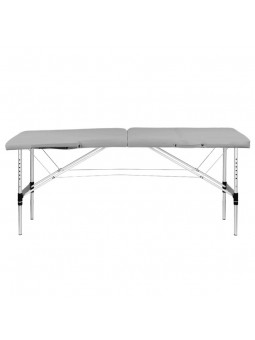 Activ Fizjo aluminum comfort folding massage table, 2 segments, gray