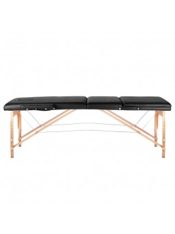 Komfort Activ Fizjo wooden foldable massage table, 3 segments, black