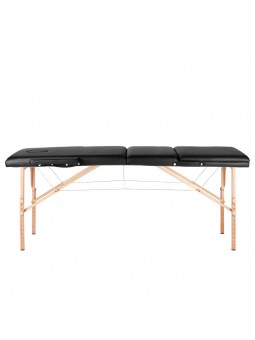 Komfort Activ Fizjo wooden foldable massage table, 3 segments, black