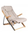 Sakura Relax folding armchair with a beige massager