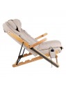 Sakura Relax folding armchair with a beige massager