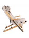 Sakura Relax folding armchair with a beige massager