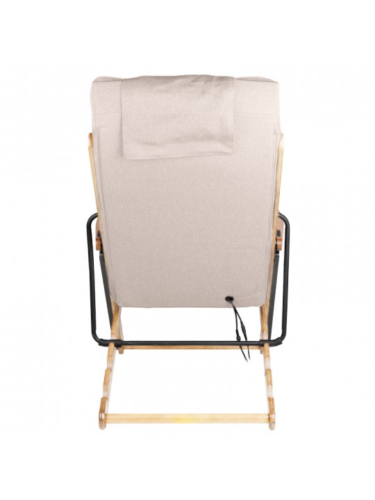 Sakura Relax folding armchair with a beige massager