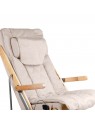 Sakura Relax folding armchair with a beige massager