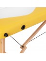 Wood comfort Activ Fizjo foldable massage table, 2 segments, white and yellow