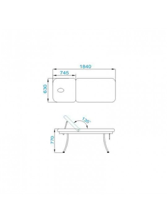 Azzurro 328 masažinė sofa, balta